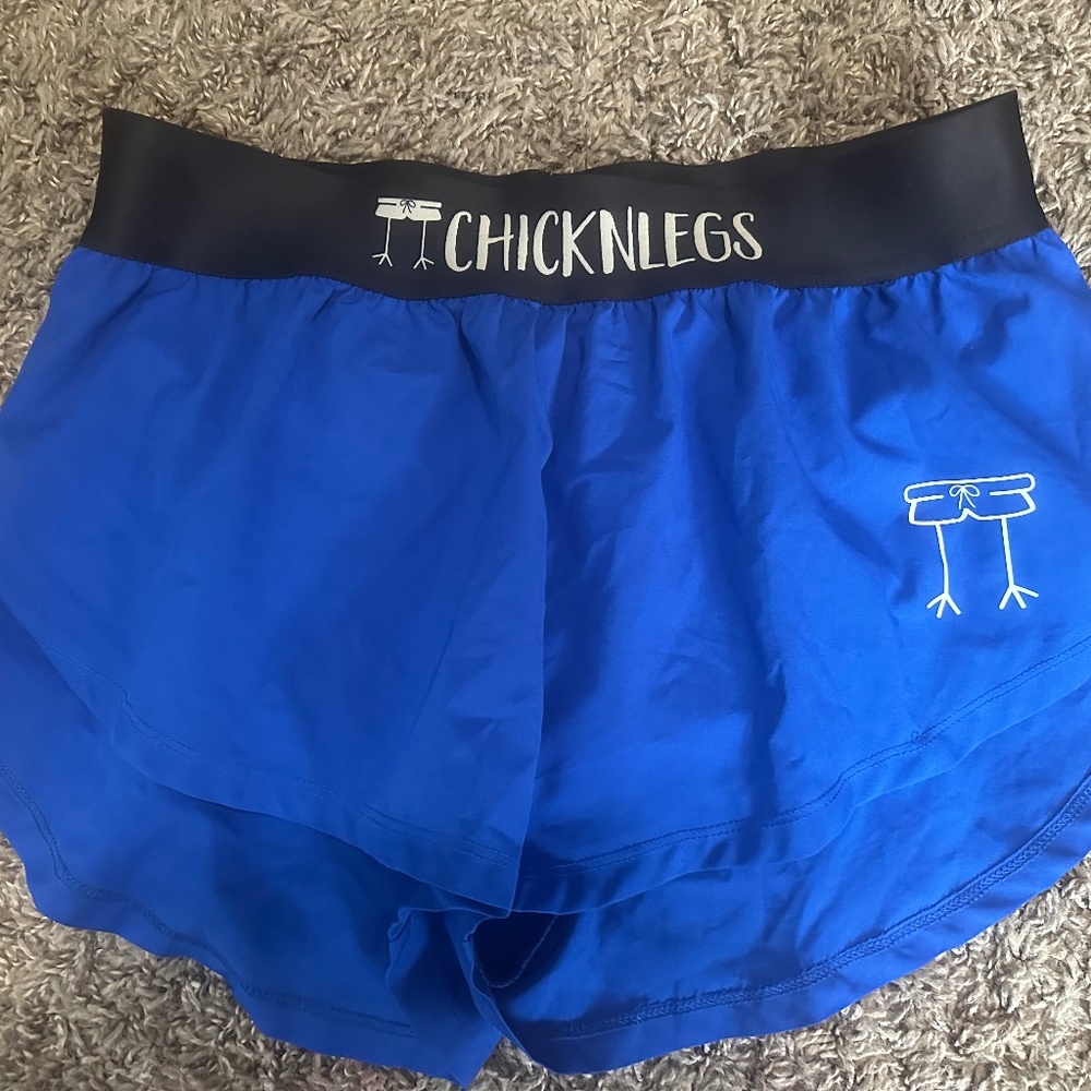 COPY - Chicknlegs Women's Neon Blue Running Shorts